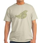 CafePress The Bird Is The Word (Light Green) T Shirt Men's Traditional Fit Light Casual Tshirt