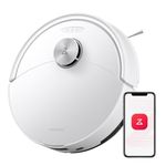 roborock Q10 S5 Robot Vacuum Cleaner with Mop, 10,000 Pa HyperForce Suction, Dual Anti-Tangle Brushes, VibraRise 2.0 & Auto Lifting Mopping System, Smart Obstacle Avoidance, Ideal for Pet Hair, White