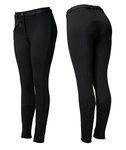 Astile Horse Riding Ladies Soft Stretchy JODPHURS/Jodhpurs JODS Black (UK 14(32''))