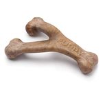 Benebone Puppy Indestructible Wishbone Dog Chew Toy for Aggressive Chewers, Long Lasting Tough Teething Boredom Breaker for Puppies, Real Bacon Flavour, For Medium Dogs, Made in the USA