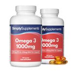 Premium Quality Omega 3 1000mg | Pharmaceutical Grade | Providing EPA & DHA | 360 Capsules in Total | Manufactured in The UK