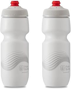 Polar Bottle Breakaway Single Wall 24oz Wave White/Silver 2-Pack