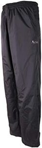 Acmelogy Women's Rain Pants, 100% Waterproof, Breathable, Taped Seam, 10000mm/3000gm for Hiking Golfing Fishing, Black, 40