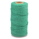 jijAcraft 328 Feet Green Garden Twine for Gardening Supplies,St.Patrick's Day Cotton String for DIY Crafts Wrapping,2MM Cotton Bakers Twine Macrame Cord Packing Materials