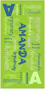 JOYXBUY Personalized Beach Towel with Name, Microfiber Beach Towels Custom Monogram and Name Design, Personalized Gifts for Women Men Kids