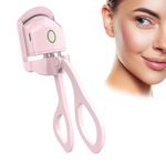 Heated Eyelash Curlers, Rapid Heated Lash Curler,2 Tempreture Setting & USB Rechargeable Eye Lash Curler,Quick Natural Curling for Long Lasting with Sensing Heating Silicone Pad