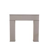 Homemade Design Fireplace Console Hidden Storage Cabinet Wood Fire Surround Cabinet Mantelpiece White/Grey Living Room W107xD18xH100cm (Grey)