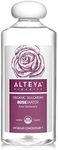 Alteya Organics Rose Water USDA Certified Organic Facial Toner, 17 Fl Oz/500mL Pure Bulgarian Rosa Damascena Flower Water, Award-Winning Moisturizer BPA-Free Bottle with Reducer