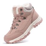 TARELO Winter Boots Women Snow Boots Warm Fur Lined Pink 7