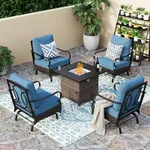 PHI VILLA Patio Furniture Set with 