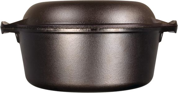 Lodge Double Dutch Oven 5-Quart – Cast Iron Multi-Use Pot