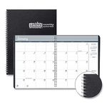 House of Doolittle 2024 Calendar Planner, Monthly, Black Hard Cover, 8.5 x 11 Inches, December - January (HOD26292-24)