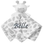 Baby Personalised Animal Comforter Blanket Soft Snuggly Animal Designs (Giraffe)