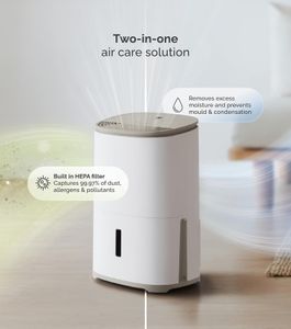 MeacoDry Arete One 12L Dehumidifier – Compact Home Moisture Removal