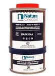 Natura Onecoat 2 Component Wood Stain Oil, 360 mL (12.17 fl oz), Dark Oak, Easy to Apply, Very Low Odor, Linseed Oil, Interior Furniture & Flooring, Dries Fast, VOC/Solvent Free, Durable Hardwax Oil