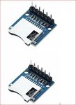 RedTagCanada Micro SD Storage Expansion Board Mini Micro SD TF Card Memory Shield Module with Pins (Soldered) for Arduino ARM AVR (2, Micro SD)