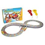 My First Scalextric Racing Track Sets for Kids Ages 3+ - Mains Powered Micro Race Car Set, Toy Cars Race Tracks for Boys. Incl. 1x Speed Track, 2x Racing Cars, 2x Controllers - Kids Toys Gifts