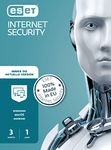 ESET Internet Security 2022 | 3 Devices | 1 Year | Windows (11, 10, 8 and 7), macOS or Android | Activation Code in Standard Packaging