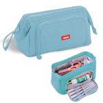 Party Propz Polyester Blue Large Capacity Pencil Pouch for Boys - Pencil Case Pouches for Stationary Aesthetic Pencil Case Pouches for Travelling Multipurpose Pouches for Women Pouches for Women