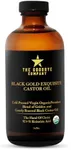 The Goodbye Company Jamaican Black and Gold Exquisite Castor Oil Blend – USDA Organic, Cold Pressed and Unrefined; Pure Hexane Free Organic Castor Oil for Body, Skin, Hair, Eyelashes and Eyebrows