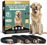 YOTANGO 4 Pack Flea Collar for Dogs, 32 Months Flea and Tick Prevention for Dogs, Waterproof Dog Flea Collar, Dog Flea and Tick Treatment, Adjustable Flea and Tick Collar for Dogs Puppy-Black