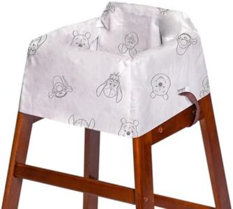 Disney Baby by J.L. Childress Disposable Restaurant High Chair Covers - 12 Count - Individually Wrapped - Covers All Surfaces - Disney Travel Accessory for Baby - Winnie The Pooh