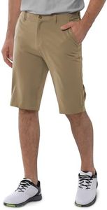 33,000ft Men's Golf Shorts Dry Fit, Lightweight Quick Dry Golf Stretch Shorts with Pockets 11" Inseam for Travel Casual