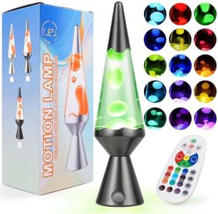 KIKILIVE 13.5 Inch Liquid Motion Lamp, Color Changing Lamp Gray | 8H-12H Timer, with Control Remote, for bedroom living Room Party Home Decor Game room or lounge