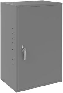 Durham 056-95 Gray Cold Rolled Steel Utility Cabinet 19-7/8 Width x 32-3/4 Height x 14-1/4 Depth 2 Shelves