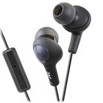 JVC HA-FR6-B Gummy Plus in-Ear Headphones with Remote & Mic (Black)