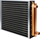 Heat Exchanger Water To Air 20x20 With Copper Ports High Power High Heat Energy For Hot Air Wood Furnace Plenum And Hydronic Heating