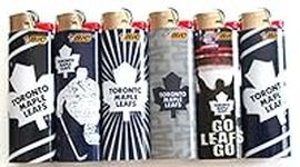 Bic NHL Toronto Maple Leafs Full Size Lighters Lot of 6