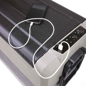 Dellonda 60L Portable Car Fridge Freezer – Dual Zone, 12/24/230V