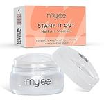 Mylee Stamp It Out, Nail Art Jelly Stamper with Silicone Cushion, Clear Transparent Stamping Tool for a Flawless French Manicure