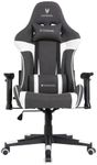 Oversteel - ULTIMET Professional Gaming Chair, Breathable Fabric, 2D Armrests, Height Adjustable, 180° Reclining Backrest, Gas Piston Class 3, Up to 120Kg, Black/White
