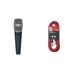 Behringer SB 78A Condenser Cardioid Microphone & Stagg SMC10 CRD 10 m XLR to XLR Microphone Cable - Red