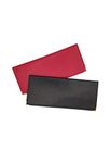 Unisex Leather Cheque Book Holder Super Soft Money Bag Holiday Work Wallet (Red)
