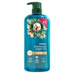 Herbal Essences Repair Moroccan Argan Oil Shampoo 650ml for Damaged Hair. Intense Nourishment for Softer, Smoother Hair. With Pure Argan Oil. Silicone-Free, Vegan and Cruelty Free