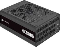 Corsair HX1500i Fully Modular Ultra-Low Noise ATX Power Supply - ATX 3.0 & PCIe 5.0 Compliant - Fluid Dynamic Bearing Fan - CORSAIR iCUE Software Compatible - 80 PLUS Platinum Efficiency - Black