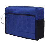 DOUBLE R BAGS Sewing Machine Cover with Storage Pockets, Stitching Machine Silai machine Compatible with Most Standard Singer Usha Brother Machines (Royal Blue)