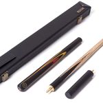 BCE Protégé 3/4 Cut Snooker/Pool Cue and Hard Case (Red/Black/Gold Wrap Around)