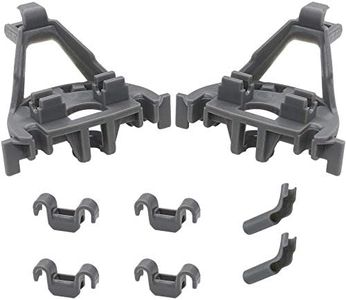 Beaquicy 00428344 Dishwasher Bearing Lower Rack Flip Tine Clip Kit - Replacement for Bosch Thermador Kenmore Dishwasher - Replaces 428344 00418499 418499 420199 00420199 1999096 Gray