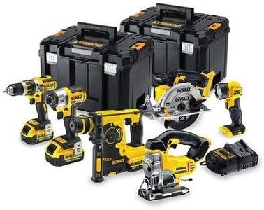 DEWALT 18V Cordless Power Tool Kit – 6-Piece Set