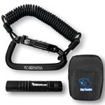 BigPantha Motorcycle Helmet Lock & Security Cable - Black Carabiner Combination Lock Secures Your Helmet, Jacket, Gloves, or Bag - Helmet Lock with Free Carry Pouch & a Small Flashlight