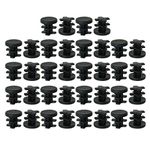 uxcell 1/2" 0.51" OD Plastic Round Tube Insert Glide End Cap Pad 36pcs 0.4"-0.47" Inner Dia for Furniture Stool Feet Protector Reduce Noise