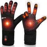 Heated Gloves for Men Women, Rechargeable Battery Electric Heated Gloves, Ultrathin Heating Gloves Hand Warmer 3 Heat Settings Heated Mittens for Winter Outdoor Hunting Riding Ski Hiking Motorcycle