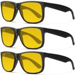 Mens Sunglasses Polarized, Retro Sunglasses for Men Women with UV Protection for Outdoors Fishing Running Driving(yellow/yellow/yellow)