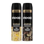 Axe Dark Temptation Long Lasting Deodorant Bodyspray For Men 215 ml & Axe Gold Temptation Long Lasting Deodorant Bodyspray For Men 215 ml