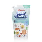 Pigeon Biodegradable Liquid Cleanser, For Baby Accessories, Fruits and Vegetables,100% Food Grade Ingredients, Anti-Bacterial, 650 ml, Refill Pack