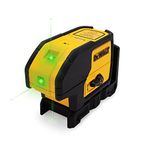 DEWALT Laser Level, 3 Spot, Green, 30-Foot Range (DW083CG) , Black